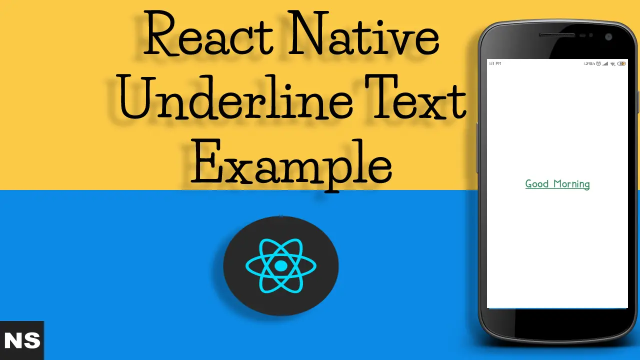 React Native Underline Text Example 